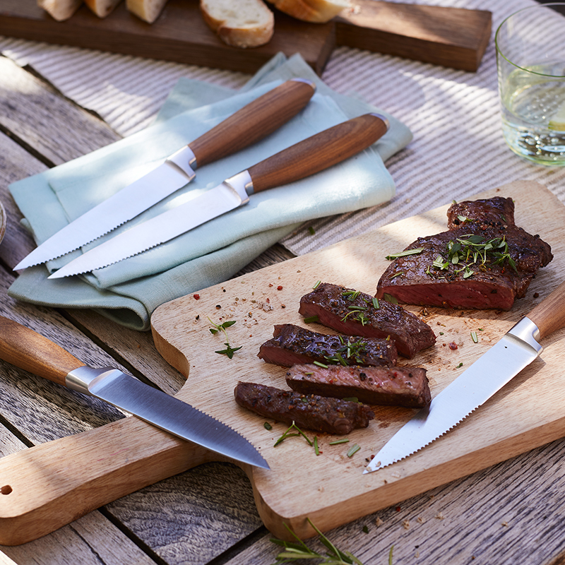 Steakmesser 4er Set in Silber als Werbegeschenk (Abbildung 2)