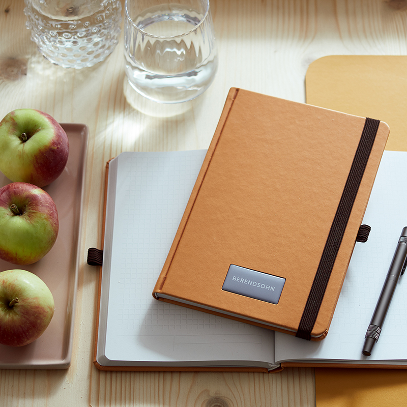 APPLESKINBOOK (A5 ECO Notizbuch) in Orange als Werbegeschenk (Abbildung 2)