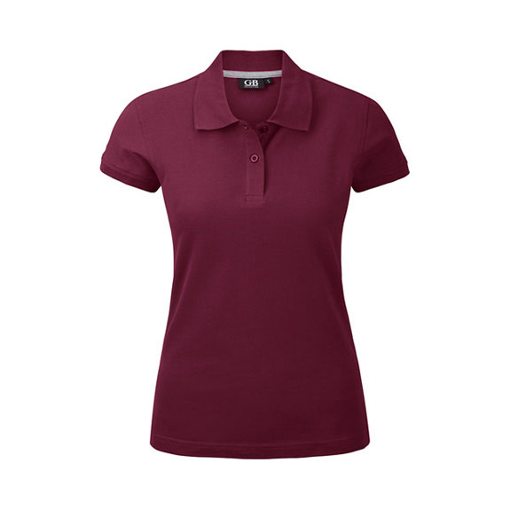 POLOSHIRT Damen Kurzarm in weinrot – Nr. 58304000_12