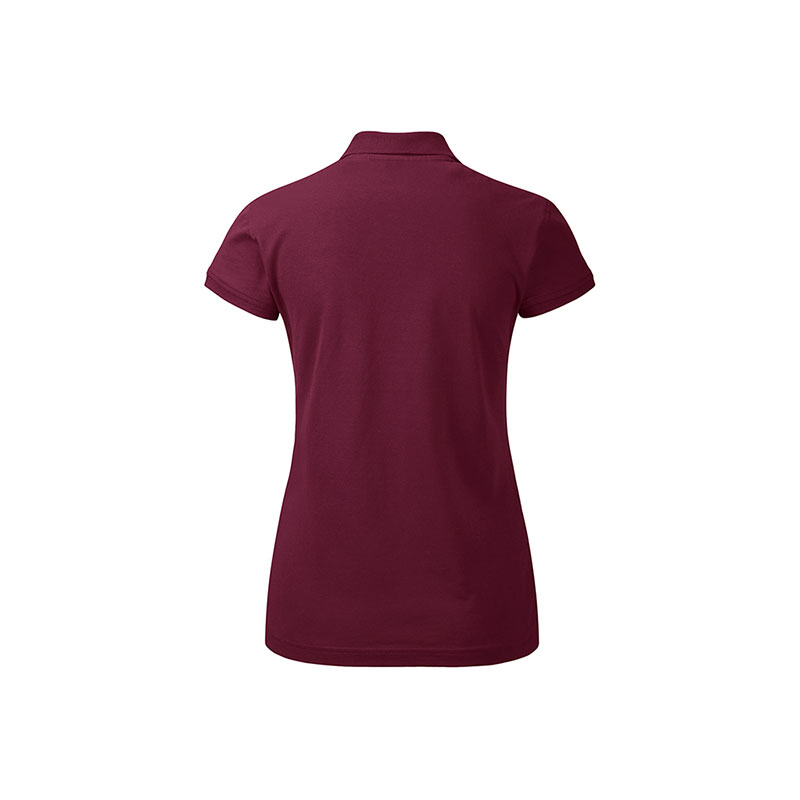 POLOSHIRT Damen Kurzarm in weinrot als Werbegeschenk (Abbildung 2)