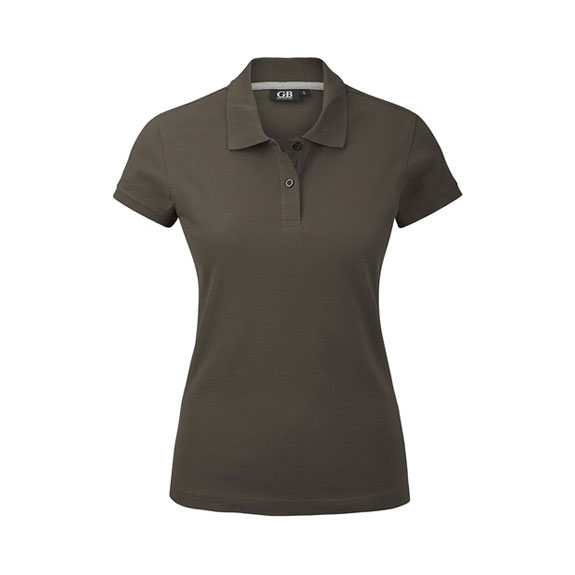 POLOSHIRT Damen Kurzarm in dunkles khaki – Nr. 58304000_19