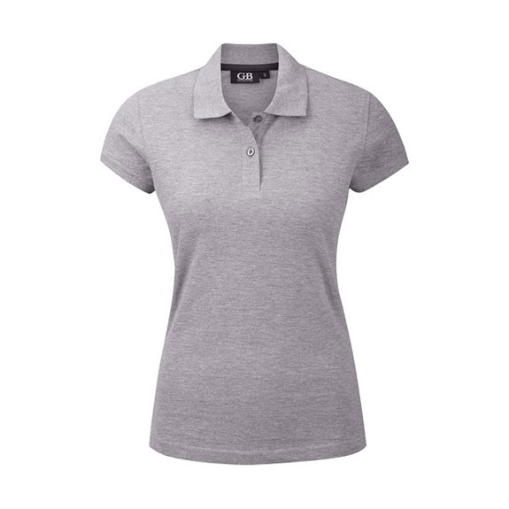 POLOSHIRT Damen Kurzarm in hellgrau melange – Nr. 58304000_3