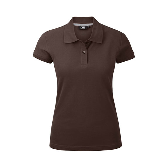 POLOSHIRT Damen Kurzarm in schokoladenbraun – Nr. 58304000_5