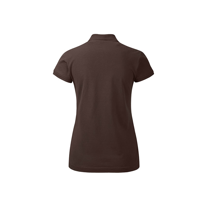 POLOSHIRT Damen Kurzarm in schokoladenbraun als Werbegeschenk (Abbildung 2)