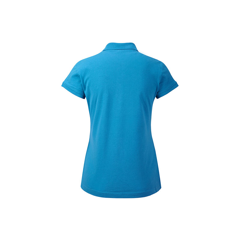 POLOSHIRT Damen Kurzarm in tropenblau als Werbegeschenk (Abbildung 2)