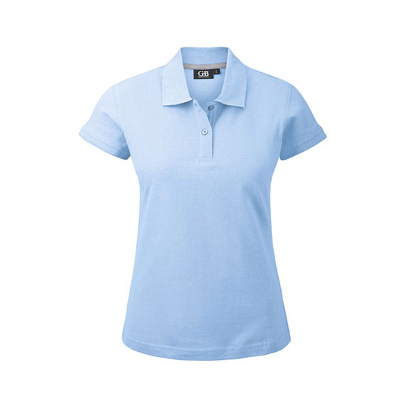 POLOSHIRT Damen Kurzarm in himmelblau als Werbegeschenk (Abbildung 4)