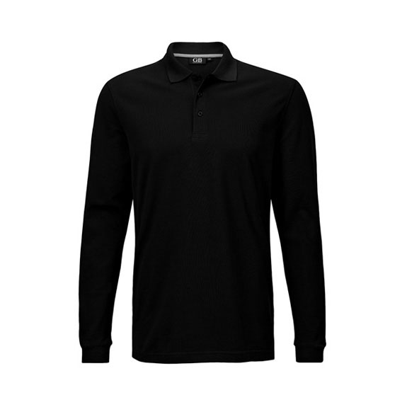 POLOSHIRT Herren Langarm in schwarz – Nr. 58305000_1