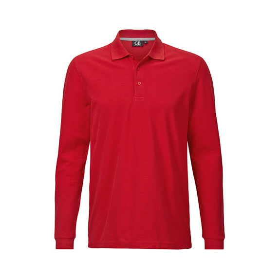 POLOSHIRT Herren Langarm in rot – Nr. 58305000_13