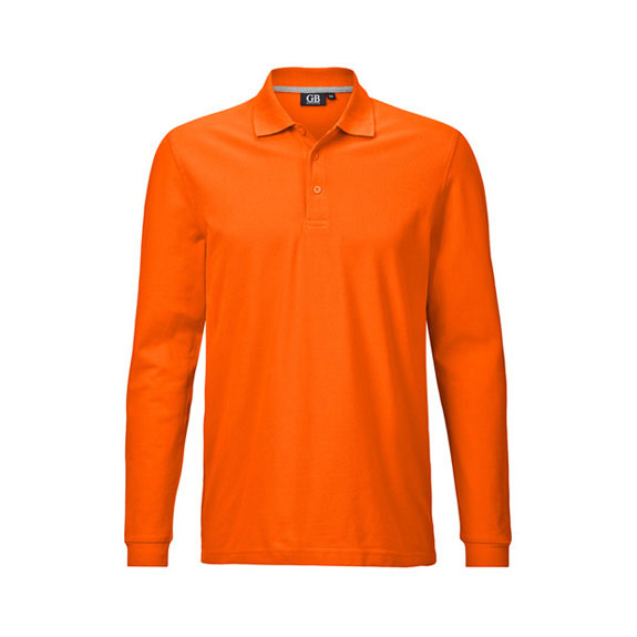 POLOSHIRT Herren Langarm in orange – Nr. 58305000_14