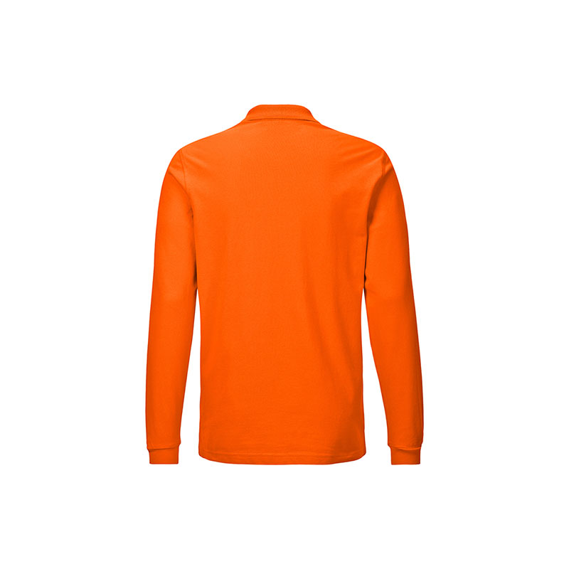 POLOSHIRT Herren Langarm in orange als Werbegeschenk (Abbildung 2)