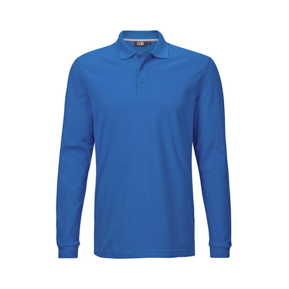 POLOSHIRT Herren Langarm in helles königsblau – Nr. 58305000_7