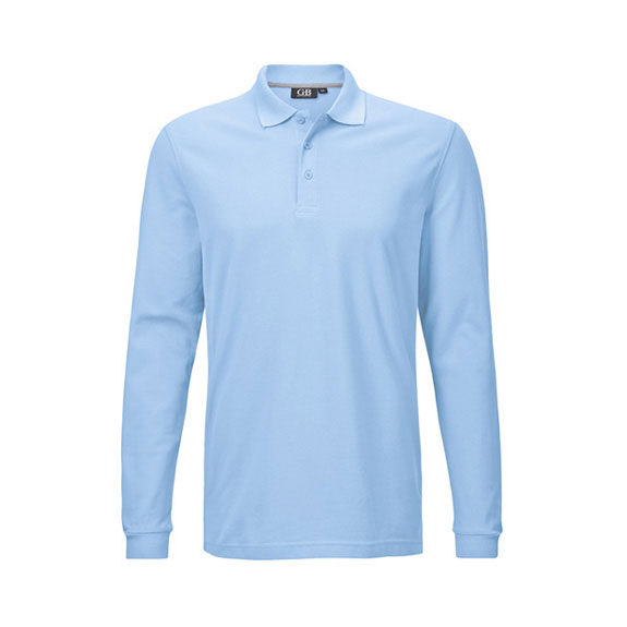 POLOSHIRT Herren Langarm in himmelblau – Nr. 58305000_9