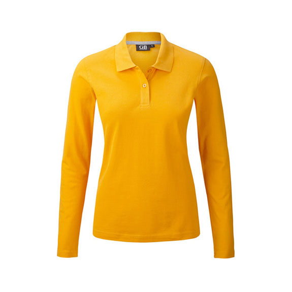 POLOSHIRT Damen Langarm in gelb – Nr. 58306000_15