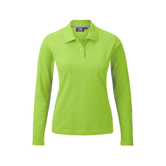 POLOSHIRT Damen Langarm in limettengrün – Nr. 58306000_16