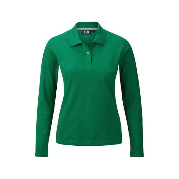 POLOSHIRT Damen Langarm in kellygrün – Nr. 58306000_17