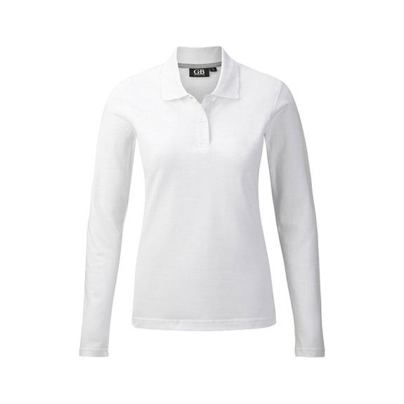 POLOSHIRT Damen Langarm in weiß – Nr. 58306000_4