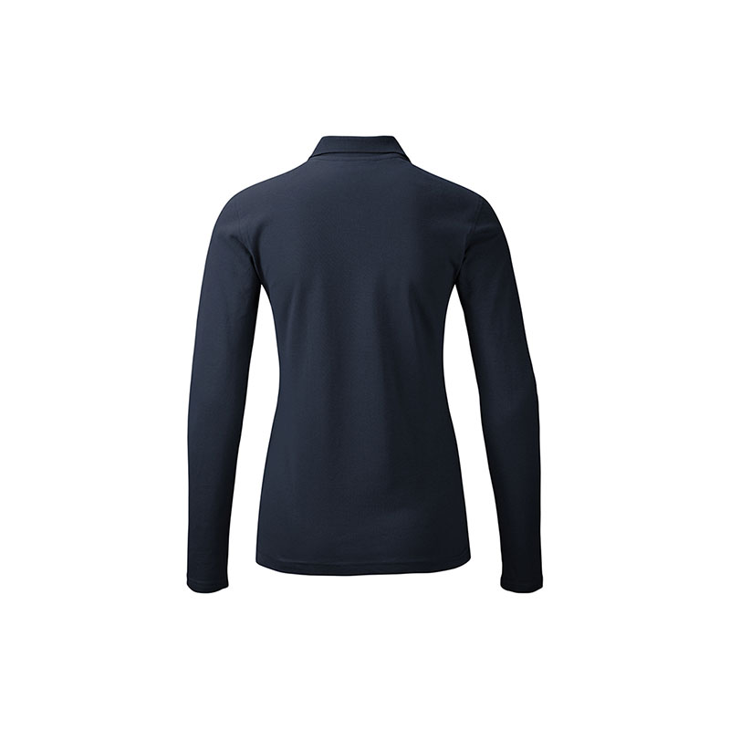 POLOSHIRT Damen Langarm in marineblau als Werbegeschenk (Abbildung 2)