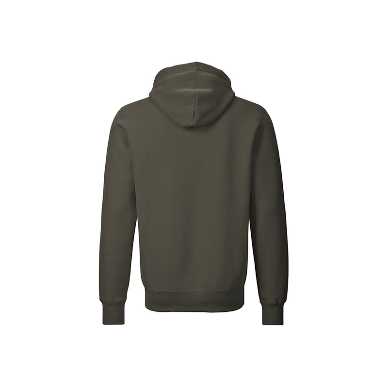 SWEATJACKE Unisex mit Kapuze in dunkles khaki als Werbegeschenk (Abbildung 2)