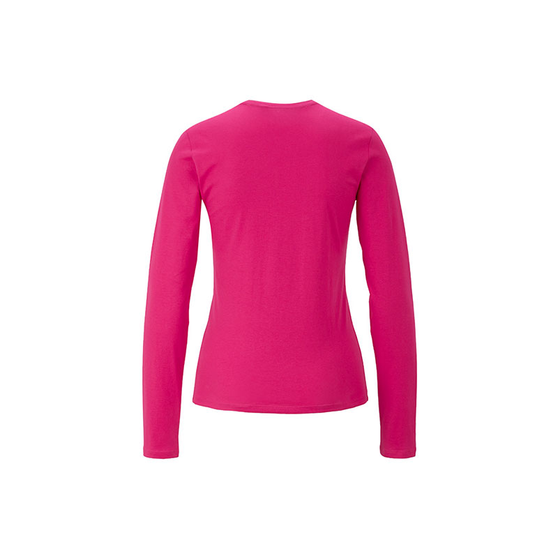 T-SHIRT PROMOTION Damen Langarm in fuchsia als Werbegeschenk (Abbildung 2)