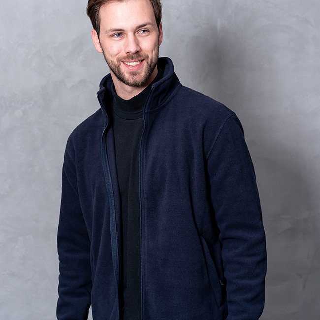 FLEECEJACKE Herren in marineblau als Werbegeschenk (Abbildung 3)