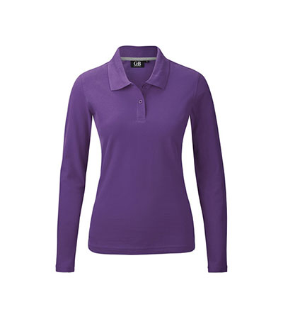 POLOSHIRT Damen Langarm