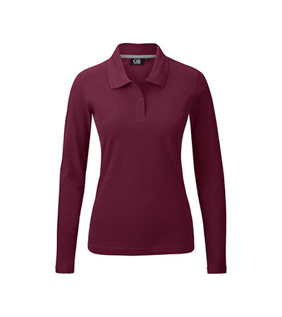 POLOSHIRT Damen Langarm