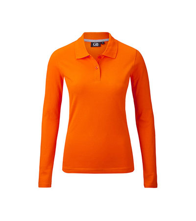 POLOSHIRT Damen Langarm