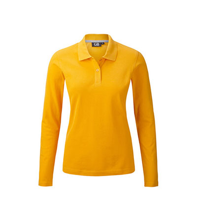 POLOSHIRT Damen Langarm